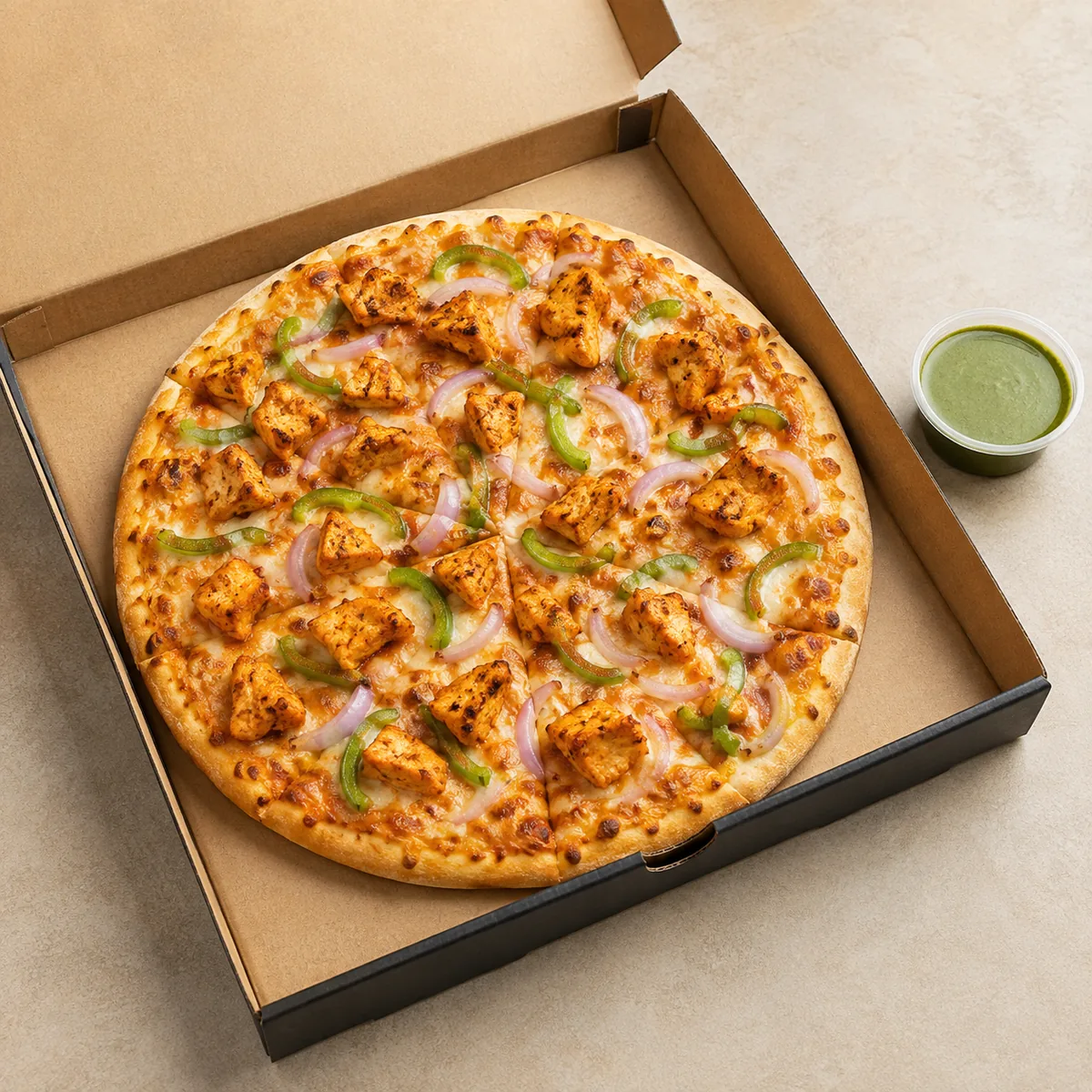 Chicken Tikka Pizza - Gaahaq food delivery Pakistan