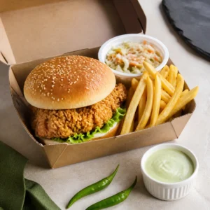 Zinger Burger Meal - Gaahaq food delivery Pakistan
